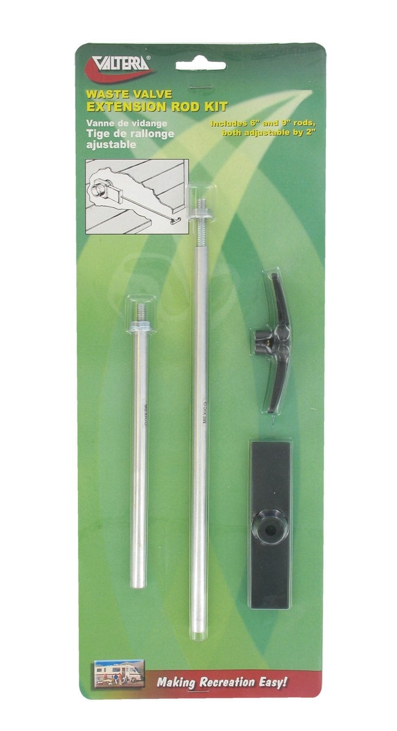Valterra Waste Valve Extension Tube Kit, 6″ and 9″, Carded