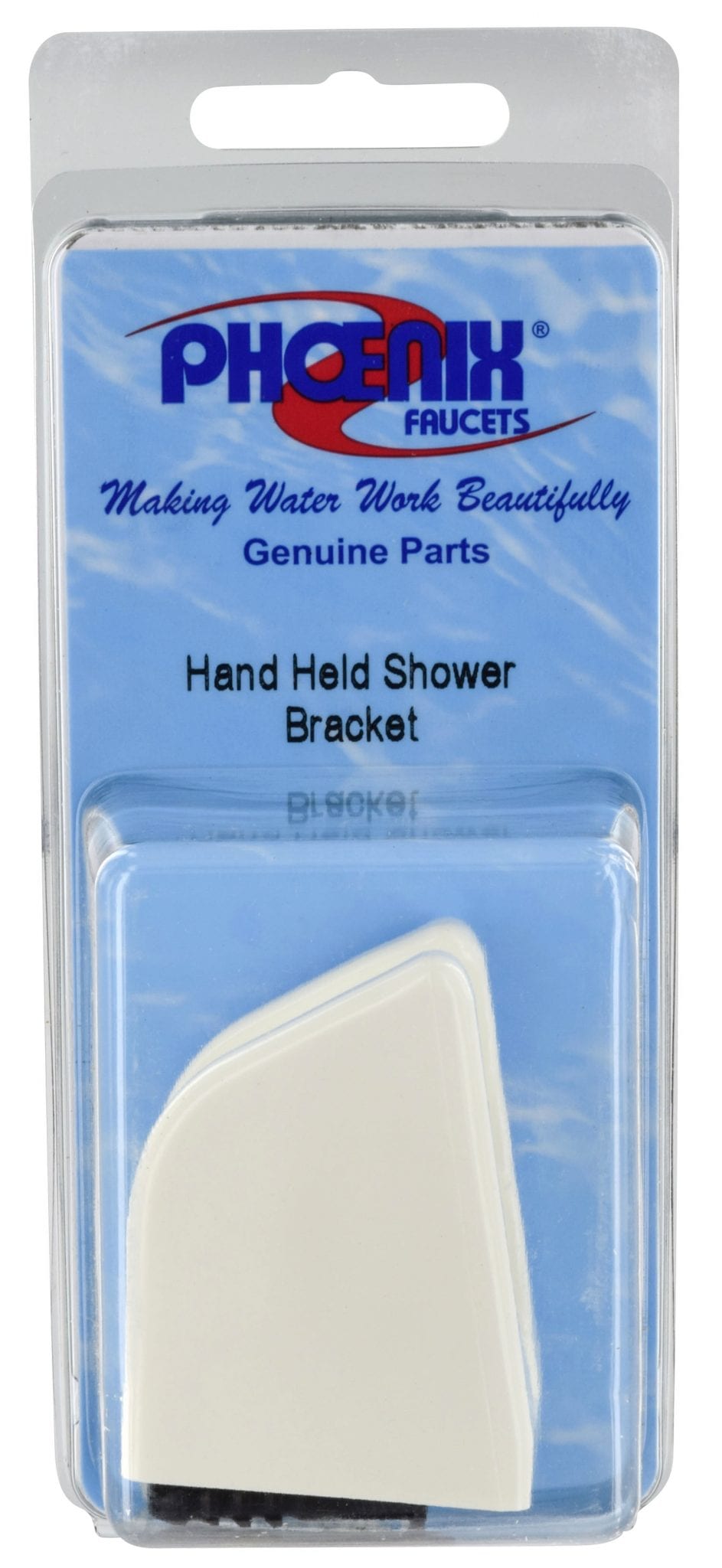 Valterra Hand Held Shower 3 Position Wall Bracket, Plastic, White, Carded