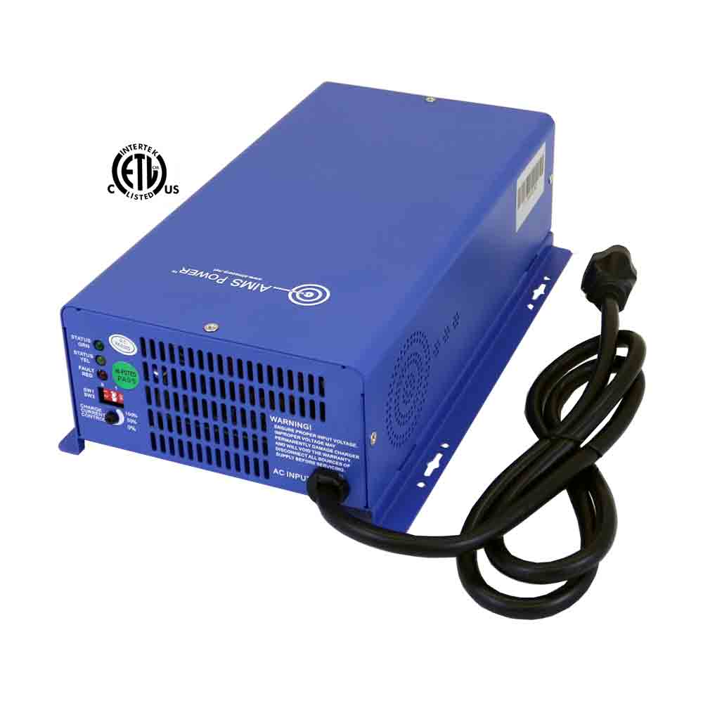 AC Converter / Battery Charger 12/24 VDC Smart Charger 75 Amps – Listed to UL 458/CSA