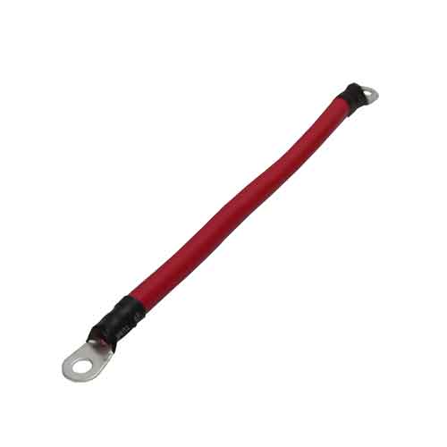 Jumper Cable 6 AWG 1ft Red Lugged
