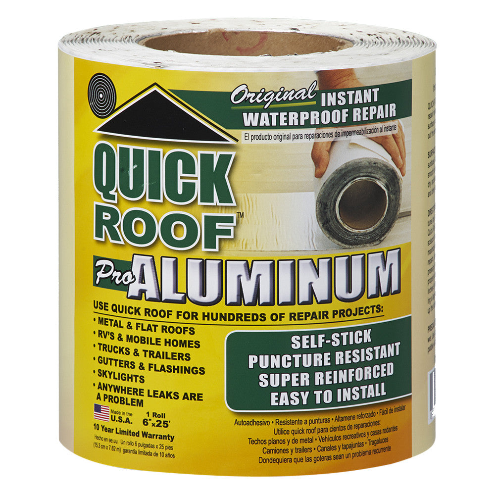 CoFair Products Quick Roof Aluminum Roof Repair Tape - 6" x 25'
