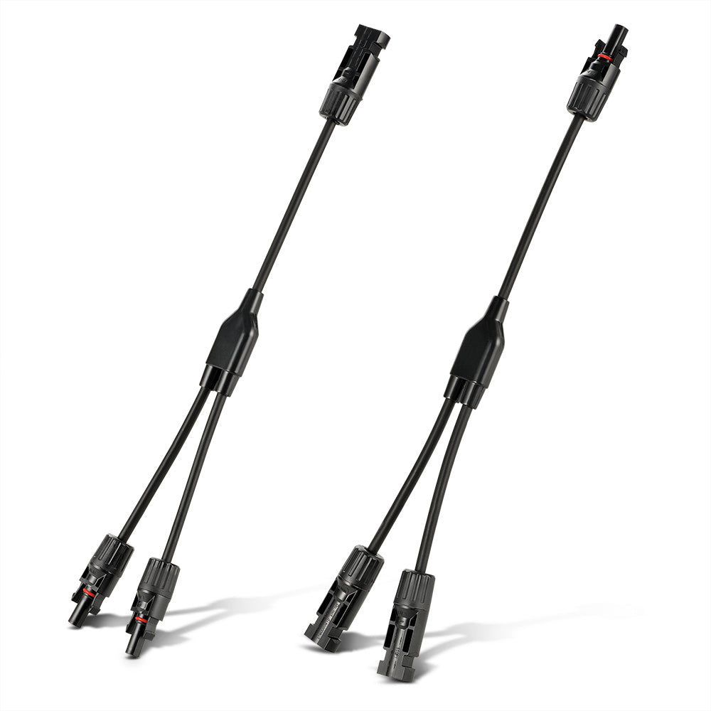Rich Y Branch 2-to-1 Solar Panel Parallel Adapters