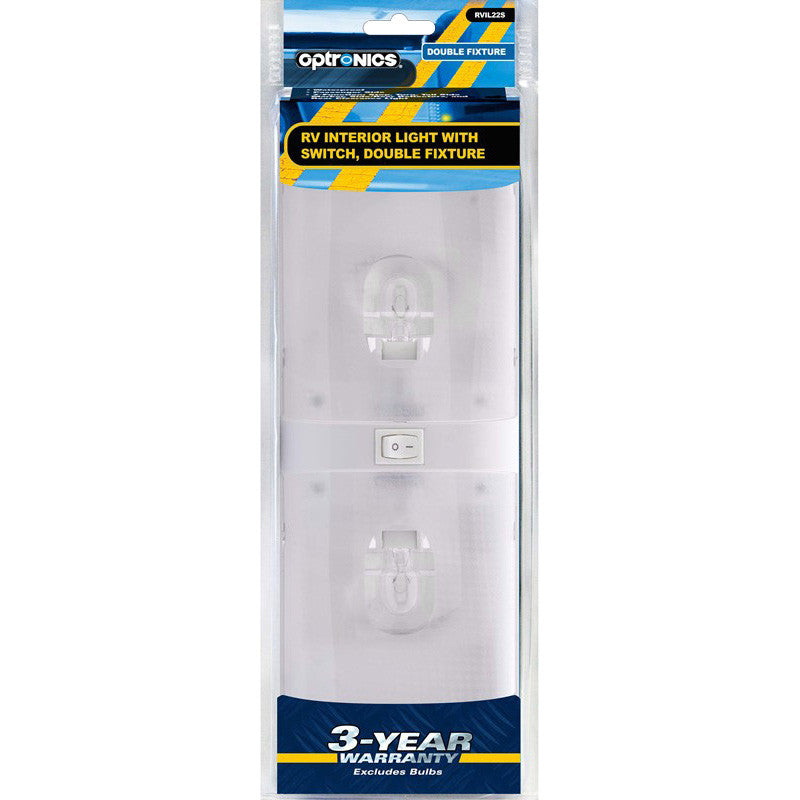 Optronics Surface Mount Interior Double Dome Light With Switch