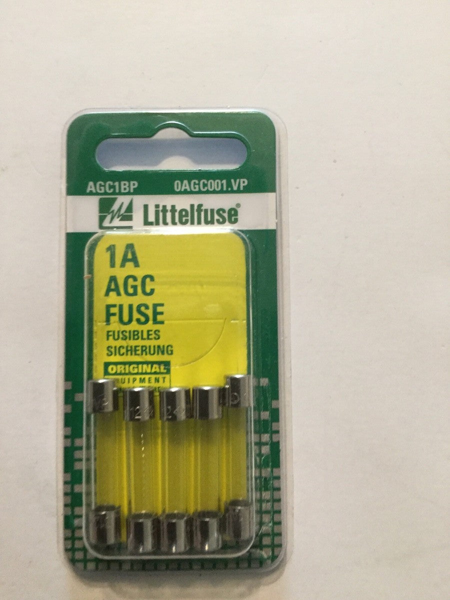 Littelfuse AGC Series Glass Fuses AGC1BP