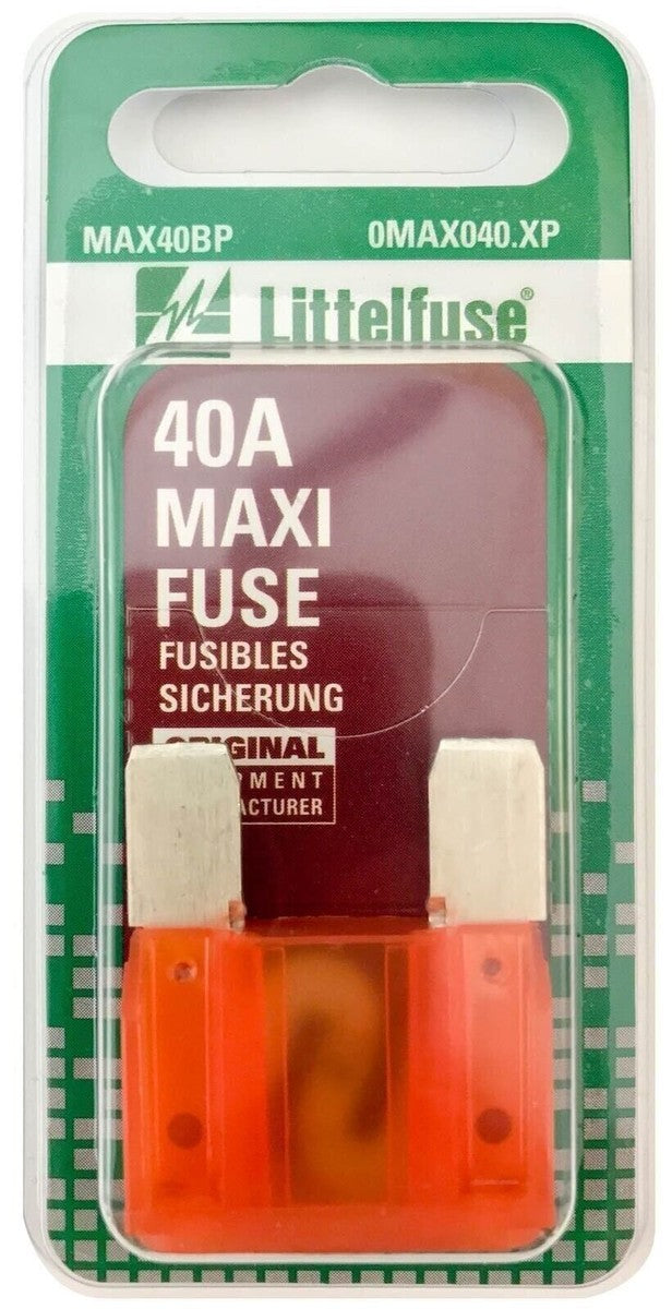 Littelfuse Maxi Blade Fuse, Orange 40 amp, 1 per pkg.