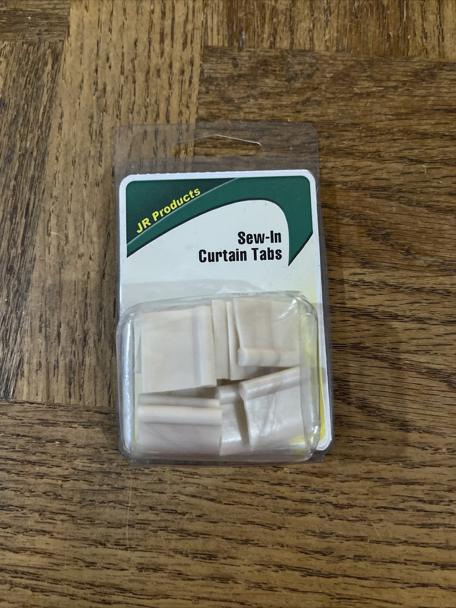 JR Products Type C Sew In Curtain Tabs - 14 Pack
