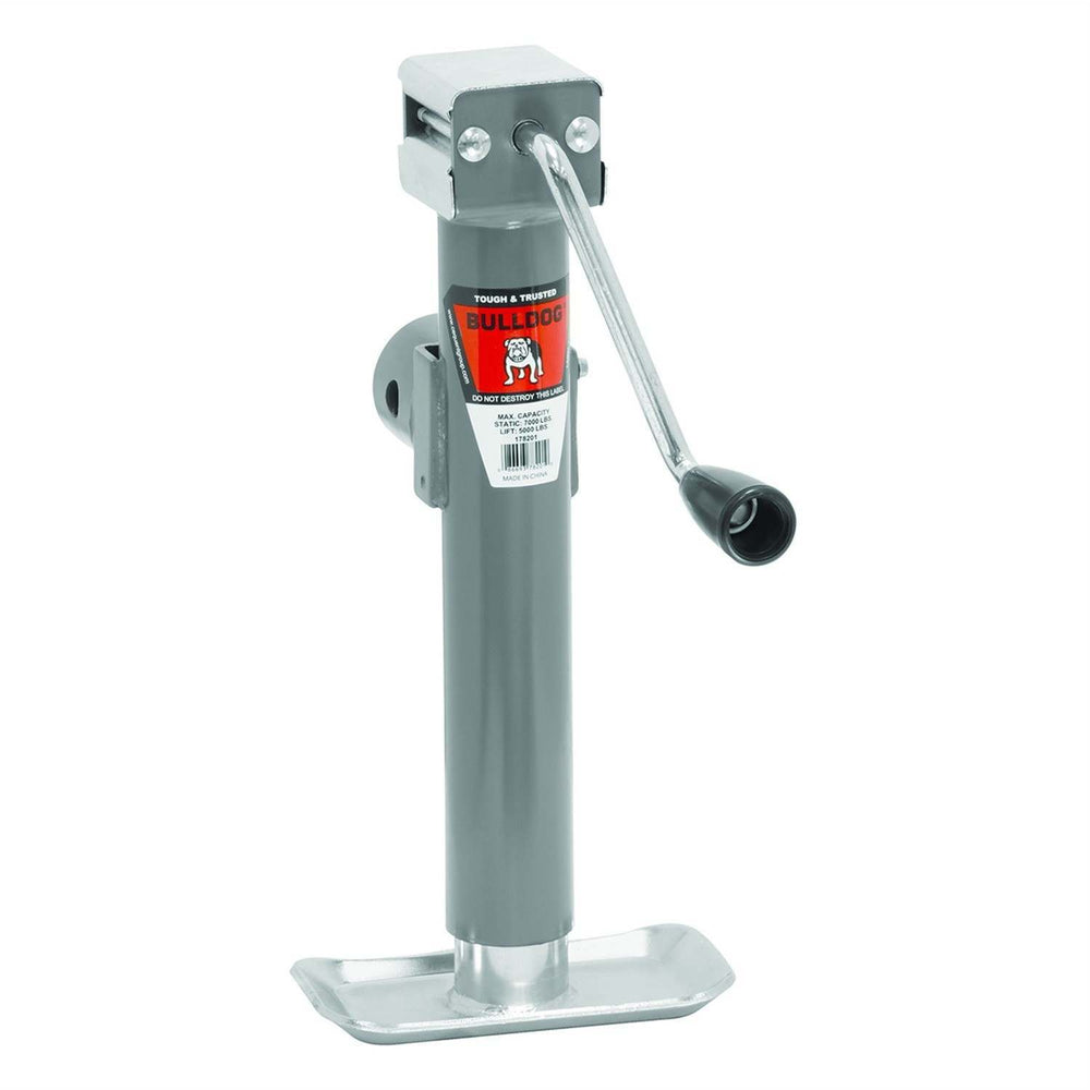 Bulldog Fulton Round Trailer Jack, Side Mount, 5000 lbs. Lift