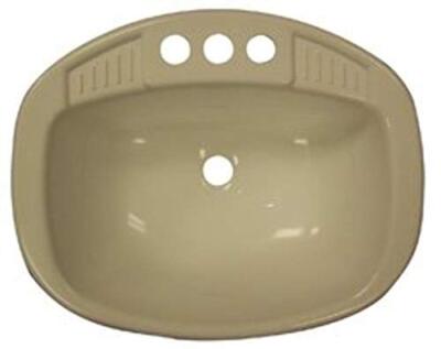 LaSalle Bristol Single RV Bathroom Sink - 16" x 20" - White