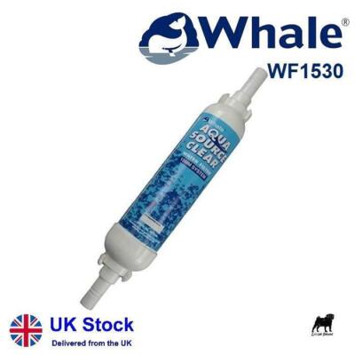 Whale RV Aqua Source Carbon Water Filter-White, 15 mm