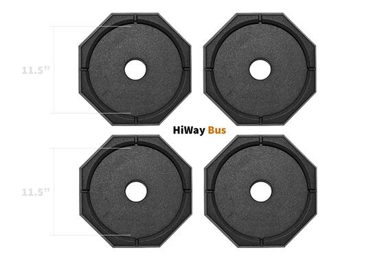 SnapPad HiWay Bus - Class A Motorhome Permanent Jack Pads - RV SnapPad