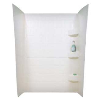 Recreation Specialty - White Plastic Shower Wall