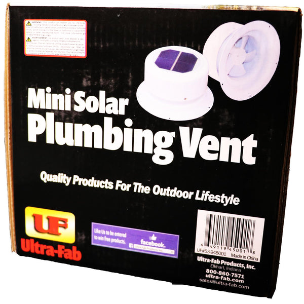 Ultra-Fab Plumbing Vent Fan (Solar Powered) - Products