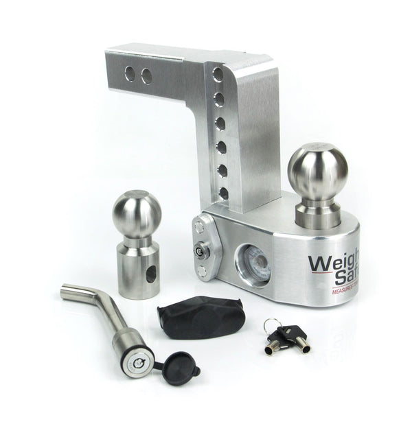 Weigh Safe Drop Hitch , 2" Shaft, 6" Drop, Keyed